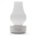 Lampada Led Bianca in Finitura Vetro Milky - LED BY LED Linea NINA - Codice NINA-WHML - Diametro 8 cm - Altezza  14 - Imballo confezione da n. 1 Unità