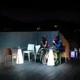 BASE - MOD. TIFFANY LUMINOSO - CON LUCE A LED O KIT RGBW - STRUTTURA IN POLIETILENE - PER USO ESTERNO - NORMA CE