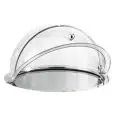 Vassoio Con Cupola  in Inox/Policarbonato - PADERNO - Codice 41447-02 - Diametro 38 cm - Imballo confezione da n. 1 Unità