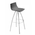 SGABELLO DAY - MOD. 2305 - ALTEZZA cm 82 - STRUTTURA IN ACCIAIO CROMATO - SEDUTA IN TECNOPOLIMERO - PER USO INTERNO - DA ASSEMBLARE - DIM. cm L 42 x P 47 x H 103 - NORMA CE