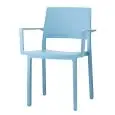 SEDIA KATE CON BRACCIOLI - MOD. 2340 - SEDILE E SCHIENALE IN TECNOPOLIMERO - PER USO INTERNO ED ESTERNO - IMPILABILE - IMBALLO IN SCATOLA - DIM. cm L 48 x P 48 x H 84 - NORMA CE