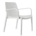 SEDIA GINEVRA LOUNGE CON BRACCIOLI - MOD. 2351 - SEDILE E SCHIENALE IN TECNOPOLIMERO - PER USO INTERNO ED ESTERNO - IMPILABILE - DIM. cm L 68 x P 62 x H 78 - NORMA CE
