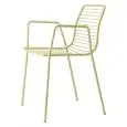 POLTRONA SUMMER CON BRACCIOLI - MOD. 2520 - STRUTTURA IN ACCIAIO ZINCATO E VERNICIATO - CUSCINO INCLUSO IN TESSUTO COTONE PANAMA - PER USO INTERNO ED ESTERNO - IMPILABILE - DIM. cm L 57 x P 55,5 x H 80 - NORMA CE