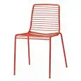SEDIA SUMMER - MOD. 2522 - STRUTTURA IN ACCIAIO ZINCATO E VERNICIATO - CUSCINO INCLUSO IN TESSUTO COTONE PANAMA - PER USO INTERNO ED ESTERNO - IMPILABILE - DIM. cm L 52 x P 57,5 x H 80 - NORMA CE