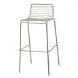 SGABELLO SUMMER - MOD. 2535 - STRUTTURA IN ACCIAIO ZINCATO E VERNICIATO - CUSCINO INCLUSO IN TESSUTO COTONE PANAMA - PER USO INTERNO ED ESTERNO - IMPILABILE FINO A OTTO PEZZI - ALTEZZA SEDUTA cm 75 - DIM. cm L 46,5 x P 49 x H 96 - NORMA CE