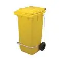 Bidone Raccolta Differenziata Giallo in Polietilene - SSS - Codice 1 - Capacità 120 lt  - Imballo confezione da n. 1 Unità