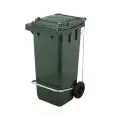Bidone Raccolta Differenziata Verde in Polietilene - SSS - Codice 1 - Capacità 120 lt  - Imballo confezione da n. 1 Unità