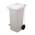 Bidone Raccolta Differenziata Bianco in Polietilene - SSS - Codice 1 - Capacità 120 lt  - Imballo confezione da n. 1 Unità