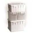 Contenitore Con Coperchio Trasparente in Polipropilene - SSS Linea BOX - Codice 143/40 - Capacità 40 lt  - Dimensioni cm 55x37x25 - Imballo confezione da n. 1 Unità