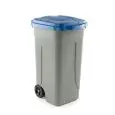 Bidone Raccolta Differenziata Grigio/Blu in Polipropilene - SSS - Codice 100 - Capacità 100 lt  - Imballo confezione da n. 1 Unità