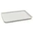 Vassoio Rettangolare Bianco in San - SSS - Codice 130/A3 - Dimensioni cm 22x44 - Altezza 35 - Imballo confezione da n. 1 Unità