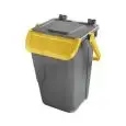 Bidone Raccolta Differenziata Giallo - SSS Linea ECOLOGY - Codice 11/35 - Capacità 35 lt  - Imballo confezione da n. 1 Unità