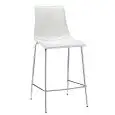 SGABELLO ZEBRA POP - MOD. 2556 - ALTEZZA cm 65 - STRUTTURA A 4 GAMBE IN ACCIAIO TUBOLARE CROMATO O VERNICIATO ANTRACITE - SCOCCA IMBOTTITA CON ANIMA IN POLICARBONATO ANTISHOCK - PER USO INTERNO - DIM. cm L 48 x P 51 x H 103 - DA ASSEMBLARE - NORMA CE