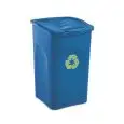 Pattumiera Raccolta Differenziata Blu in Polipropilene - STEFANPLAST Linea BEGREEN - Codice 70603 - Capacità 50 lt  - Dimensioni cm 37x37 - Altezza cm 56 - Imballo confezione da n. 1 Unità