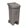 Bidone Raccolta Differenziata Grigio in Polipropilene - STEFANPLAST Linea URBAN ECO SYSTEM - Codice 25603 - Capacità 80 lt  - Dimensioni cm 51x40 - Altezza cm 80 - Imballo confezione da n. 1 Unità
