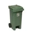 Bidone Raccolta Differenziata Verde in Polietilene - STEFANPLAST - Codice 25701 - Capacità 120 lt  - Dimensioni cm 55x50 - Altezza cm 94 - Imballo confezione da n. 1 Unità