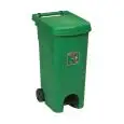 Bidone Raccolta Differenziata Verde in Polipropilene - STEFANPLAST Linea URBAN ECO SYSTEM - Codice 25601 - Capacità 80 lt  - Dimensioni cm 51x40 - Altezza cm 80 - Imballo confezione da n. 1 Unità