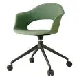 POLTRONA LADY B POP CON BRACCIOLI - MOD. 2598 - TELAIO VERNICIATO NERO CON RUOTE - SCOCCA IMBOTTITA - RIVESTIMENTO NON SFODERABILE - PER USO INTERNO - DIM. cm L 57 x P 65 x H 82 - NORMA CE