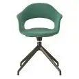 POLTRONA LADY B POP CON BRACCIOLI - MOD. 2599 - TELAIO VERNICIATO NERO CON TRESPOLO GIREVOLE - SCOCCA IMBOTTITA - RIVESTIMENTO NON SFODERABILE - PER USO INTERNO - DIM. cm L 57 x P 60 x H 82 - NORMA CE