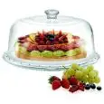 Piatto Torta Con Campana  - BORGONOVO Linea PALLADIO - Codice 13210147 - Diametro 31 cm - Altezza mm 159 - Imballo confezione da n. 1 Unità