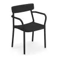 POLTRONCINA GRACE CON BRACCIOLI - MOD. 281 - STRUTTURA IN ALLUMINIO VERNICIATO - PER USO INTERNO/ESTERNO - DIM. cm L 52 x P 58 x H 78 - NORMA CE