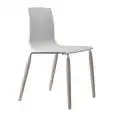 SEDIA NATURAL ALICE - MOD. 2823 HS - SEDILE E SCHIENALE IN TECNOPOLIMERO - GAMBE IN FRASSINO SBIANCATO - PER USO INTERNO - DIM. cm L 51 x P 52 x H 81 - NORMA CE