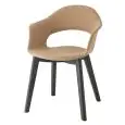 POLTRONA NATURAL LADY B POP CON BRACCIOLI - MOD. 2844 - TELAIO IN FAGGIO SBIANCATO O FAGGIO TINTO NERO - SCOCCA IMBOTTITA - RIVESTIMENTO NON SFODERABILE - PER USO INTERNO - DA ASSEMBLARE - DIM. cm L 57 x P 60 x H 82 - NORMA CE