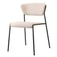 SEDIA LISA - MOD. 2853 - TELAIO ø mm. 16 CROMATO, VERNICIATO TERRACOTTA, VERNICIATO ANTRACITE O VERNICIATO NERO - SCOCCA IMBOTTITA - PER USO INTERNO - IMPILABILE - DIM. cm L 51 x P 56 x H 77 - NORMA CE
