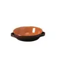 Teglia Tonda in Terracotta - VULCANIA Linea TERRACOTTA - Capacità 3 lt - Diametro 14 cm - Altezza cm 4 - Imballo confezione da n. 12 Unità