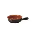 Casseruola 1 Manico in Terracotta - VULCANIA Linea TERRACOTTA - Capacità 3 lt - Diametro 12 cm - Altezza cm 46 - Imballo confezione da n. 12 Unità