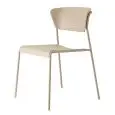 SEDIA LISA TECNOPOLIMERO GO GREEN - MOD. 2880 - TELAIO ø mm. 16 VERNICIATO TORTORA, VERNICIATO VERDE OLIVA O VERNICIATO ANTRACITE - SEDILE E SCHIENALE IN TECNOPOLIMERO - PER USO INTERNO ED ESTERNO - IMPILABILE - DIM. cm L 51 x P 54 x H 76 - NORMA CE