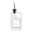 Bottiglia Olio  - BORMIOLI LUIGI Linea OPTIMA - Codice H4992 - Capacità 25 cl 8  1/2 z - Dimensioni mm 74x50 - Altezza mm 143 - Imballo confezione da n. 12 Unità