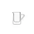 Lattiera - BORMIOLI LUIGI Linea THERMIC GLASS - Codice RM466 - 11862/01 - Capacità 145 cl 5 z - Diametro 68 mm - Altezza mm 92 - Imballo confezione da n. 2 Unità