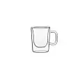 Tazza Caffè Alto  - BORMIOLI LUIGI Linea THERMIC GLASS - Codice RM401 - 10972/01 - Capacità 30 cl 11  1/4 z - Diametro 87 mm - Altezza  120 - Imballo confezione da n. 2 Unità