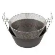 Friggitrice Con Cestello  in Ferro - L.A.R. Linea FERRO - Codice 3085 - Capacità 25 lt  - Diametro 23 cm - Altezza cm 9 - Imballo confezione da n. 1 Unità