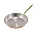 Padella 1 Manico  in Rame Stagnato - L.A.R. Linea RAME STAGNATO - Codice 1100 - Diametro 28 cm - Imballo confezione da n. 1 Unità