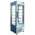 VETRINA REFRIGERATA CON ESPOSIZIONE PANORAMICA PER PASTICCERIA - MOD. TEK/19 - STRUTTURA ESTERNA IN ALLUMINIO ANODIZZATO - VETRO BASSO EMISSIVO - TEMP. °C +2/+10 - ALIMENTAZIONE MONOFASE - POTENZA W 500 - CAPACITA': 430 Lt - REFRIGERAZIONE VENTILATA - GAS