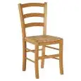 SEDIA - MOD. 44 VE P - STRUTTURA IN LEGNO DI FAGGIO VERNICIATA - SEDILE IN SIMILPAGLIA - ALTEZZA SEDUTA cm 46 - NON IMPILABILE - PER USO INTERNO - DIM. cm L 40 x P 36 x h 88 - NORMA CE