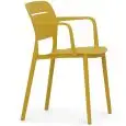 Sedia - colore senape - Struttura in polipropilene - Modello 452-P82A-senape