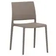 Sedia - colore tortora - Struttura in polipropilene - Modello 462-tortora