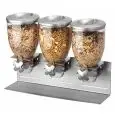 DISPENSER TRIPLO PER CEREALI - CAPACITA' Lt. 3 x 3,5 - DIMENSIONI mm. L 540 x P 170 x 395 h
