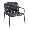 POLTRONA YARD - MOD. 503 - STRUTTURA IN ALLUMINIO VERNICIATO - SEDUTA E SCHIENALE: CINGHIE ELASTICHE - PER USO INTERNO/ESTERNO - DIM. cm L 73 x P 71,5 x H 77 - NORMA CE