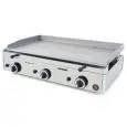 Fry Top a gas professionale da banco piastra liscia in acciaio Sammic SPG-801