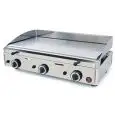 Fry Top a gas professionale da banco piastra liscia cromata Sammic SPC-801
