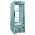 VETRINA REFRIGERATA PER PASTICCERIA - MOD. TEK/20 - STRUTTURA ESTERNA IN ALLUMINIO ANODIZZATO - VETRO BASSO EMISSIVO - TEMP. °C +2/+10 - ALIMENTAZIONE MONOFASE - REFRIGERAZIONE STATICA - VETRO ESPOSITIVO A SCELTA SU 1, 2 ,3 o 4 LATI - DIM. CM L 76 X P 76 