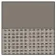 Finitura telaio colore grigio minerale, finitura rete colore blu
