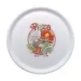 Piatto Pizza Decorato - SATURNIA Linea NAPOLI - Codice X23/N7 - Diametro 33 cm - Imballo confezione da n. 6 Unità