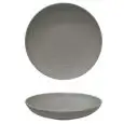 Piatto Fondo Grigio - SATURNIA Linea SIVIGLIA - Diametro 22 cm - Imballo confezione da n. 12 Unità