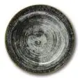 Piatto Piano Black Round Z07 - SATURNIA Linea ETRUSCA - Diametro 31 cm - Imballo confezione da n. 4 Unità