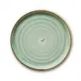 Piatto Pizza Spirale Verde - SATURNIA Linea NAPOLI - Diametro 33 cm - Imballo confezione da n. 6 Unità